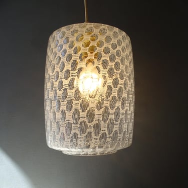 Vintage Scandinavian White Glass  Ceiling Light,Lamp,Shade. 