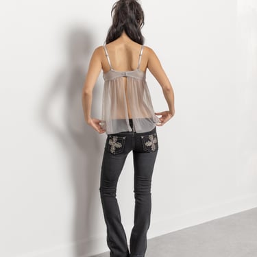 Bongo Y2K Low Rise Skinny Jeans Sequin Embellished Xxs 