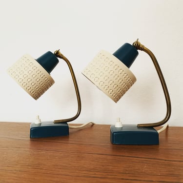 Set of 2 Mid-Century Modern Table Lamps | 1950s 