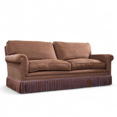 George Smith Scroll Arm Sofa  - mcm 