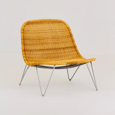 Mid century IKEA PS Hjältön Rattan Lounge Chair by James Irvine – 2000 Sweden 
