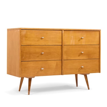 Paul McCobb for Planner Group Mid Century 6 Drawer Lowboy Dresser - mcm 