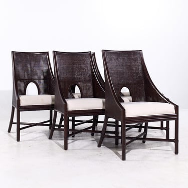 Barbara Barry for Baker McGuire Tobacco Cane Dining Chairs - Set of 6 