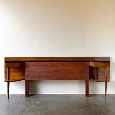Mid Century Modern Walnut American of martinsville Dania headboard 