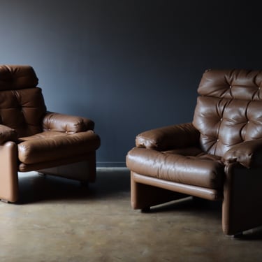 Vintage Italian Lounge Chairs by Tobia & Afra Scarpa / B&B italia