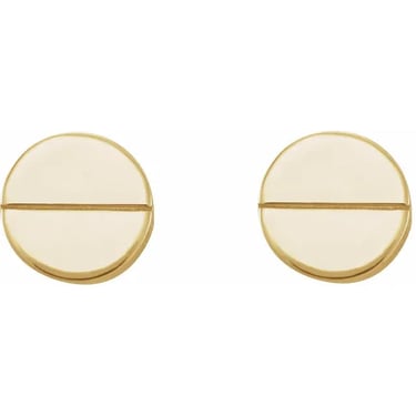 ROUND EARRINGS | 14KT GOLD