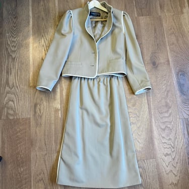 1990s Louis Feraud Two Piece Skirt Suit 26 waist 