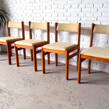 Set of 4 Danish Modern Teak Dining Chairs