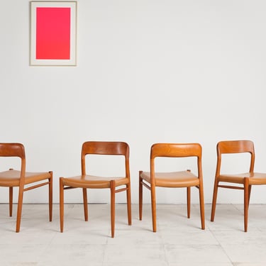 Niels O. M&oslash;ller Model 75 Dining Chairs, Set of 4 by J.L. Moller 