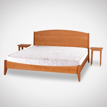 Shaker Platform Bed - Solid Wood Bed Frame Handcrafted in Ohio 