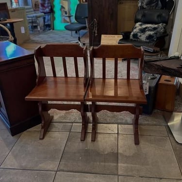 Pair of Vintage Wood Chairs