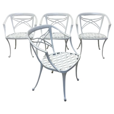 Mid-Century Brown Jordan Outdoor Aluminum Dining Chairs, 1960s - Set of Four