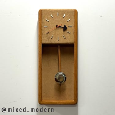 George Nelson for Howard Miller Oak Clock 