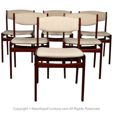 Mid Century Sculptural Rosewood Dining Chairs 
