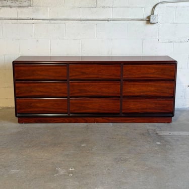 Brouer Rosewood Dresser 9 Drawer Storage Mid-Century Modern Denmark 1970s 