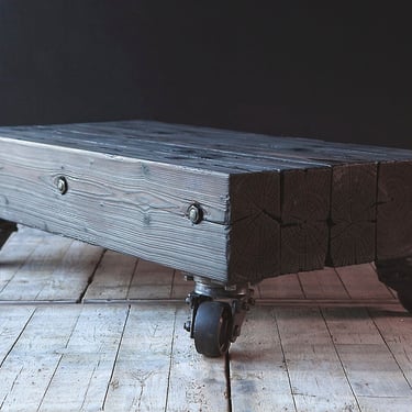 A chunky coffee table. Made to size. Guide price only. 
