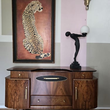 Shipping is not free! Art Deco Bar Cabinet 