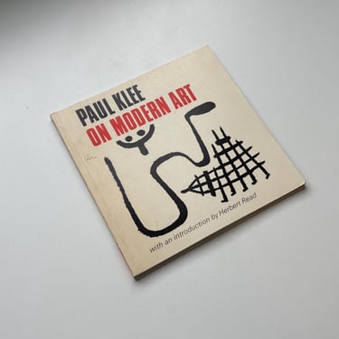 Paul Klee on Modern Art. Vintage Paperback Retrospective. 1979. 