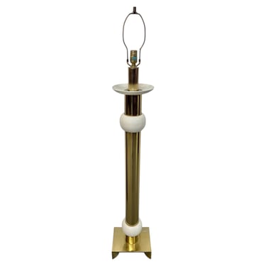 Mid-Century Modern Parzinger Style Brass Floor Lamp 