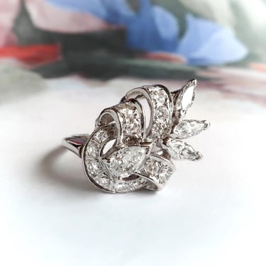 Estate Mixed Diamond Fashion Ring 14K: 1.11 ct. tw. 