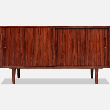 Carlo Jensen Rosewood Credenza w\/ Sliding Doors for Hundevad & Co.