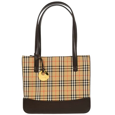Burberry Beige House Check Tote Bag