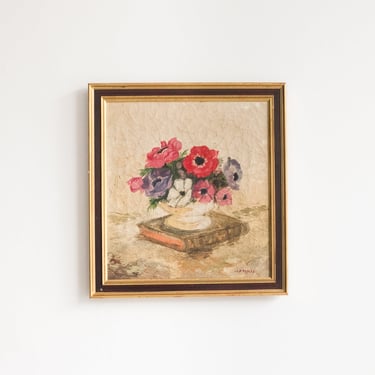 Floral Still Life with Anemones Oil Painting
