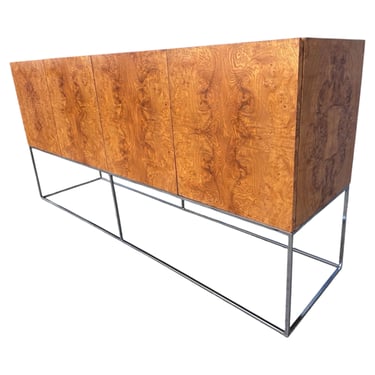 Milo Baughman Olive Burl Wood Credenza by Thayer Coggin, 1970