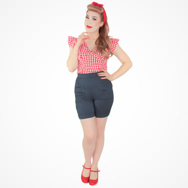 Gingham Top - Red XS-3XL 