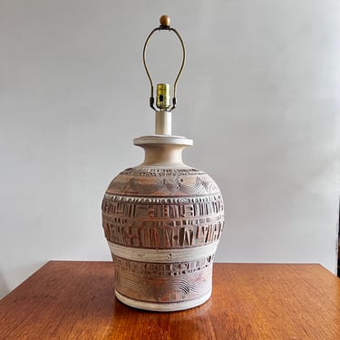 Casual Lamps of California 1983 Plaster Table Lamp 