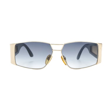 Valentino Gold Cage Framed Sunglasses