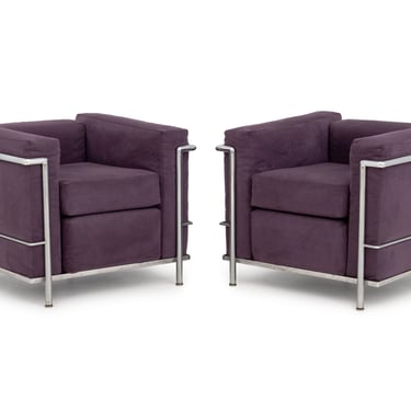 Le Corbusier LC2 Club Chairs, Pair