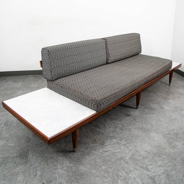 Mid Century Modern Sofa Couch Gondola Adrian Pearsall Daybed Travertine Platform