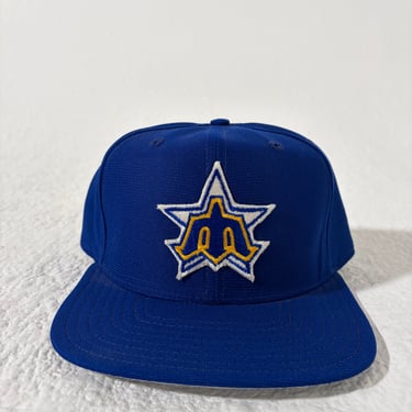 Vintage Seattle Mariners Star Trident Logo Snapback