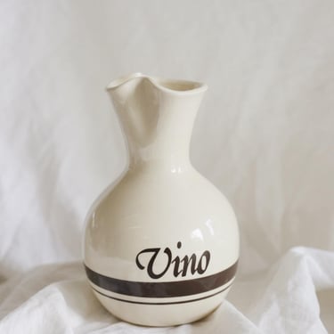 Vintage Vino Wine Carafe by McCoy Pottery USA / Ceramic Wine Decanter 