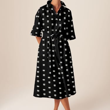 Sarah Shirtdress | Black Cross Stitch