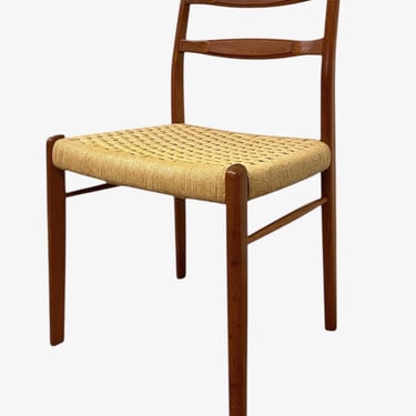 Free shipping within continental US - Mid century modern Ladder Back  Dining Table with Woven Paper Cord seat 