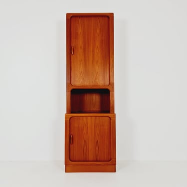 Vintage Dyrlund Danish Teak Wall Unit / Cabinet Tambour Doors 1980s 