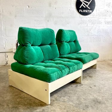 Pair Vintage Ikea Prisma Benches or Chairs Scandinavian Modern 