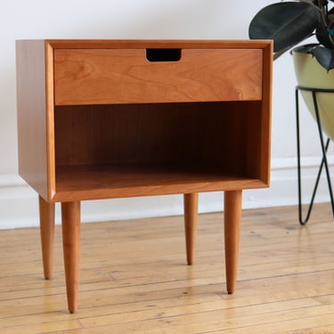 ALBANY - Handmade Mid-Century Modern Nightstand - Made in USA - FREE Shipping! 