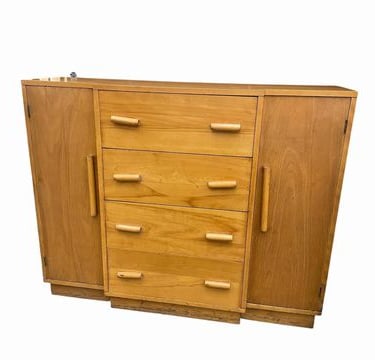 MCM Heywood Wakefield maple wood Credenza/Buffet, 38.5H. 48W. 15.25D
