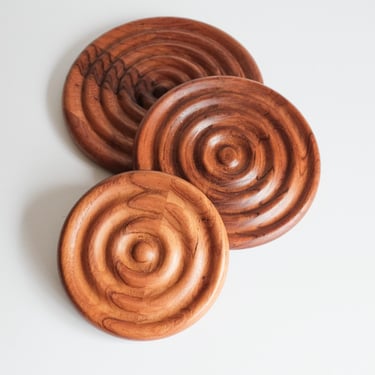 Dansk Jens Quistgaard teak trivet trays set of 3 