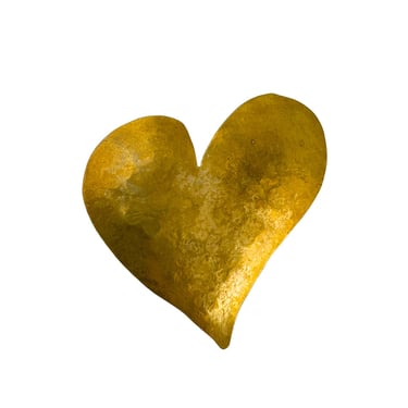 Asymmetrical Heart Brooch