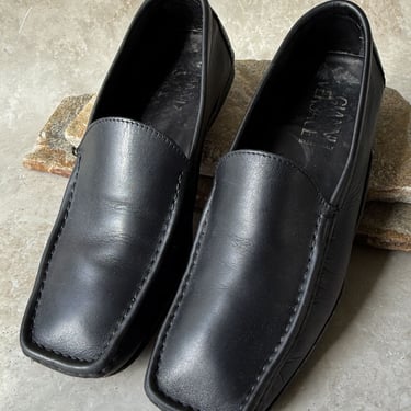 90s Versace Square Toe Loafers | 8.5