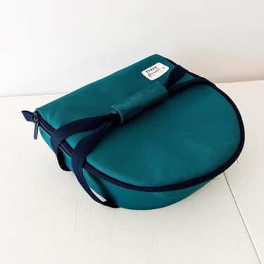 Pyrex Portables Insulated Carrier Bag Teal Green Vintage Casserole Tote 