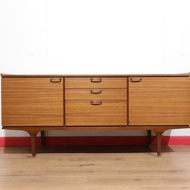 Mid Century Modern Vintage Teak Sideboard Credenza by Meredew Vintage Furniture Danish Style 