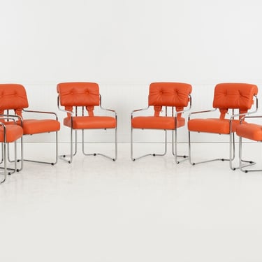 Guido Faleschini for i4 Mariani Tucroma Dining Chairs, Set of Six, Italy, 1971