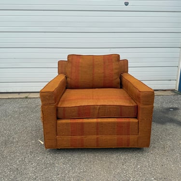 Mid Century Modern Cube Lounge Chair by Dunbar 