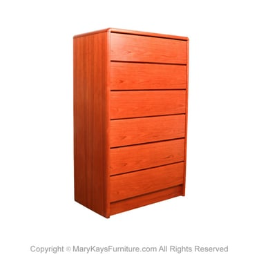 MidCentury Danish Modern Teak Highboy Tall Dresser