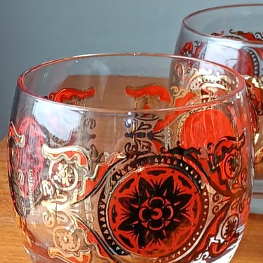 Vintage Pasinski Washington Roly Poly Cocktail Glasses Set 0f 8 Midcentury Modern 